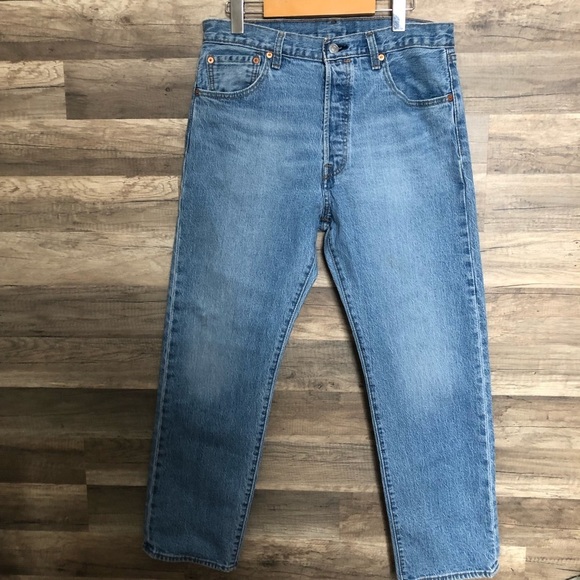 Levi’s 501 90s Straight Leg Denim Jeans Size 33 - Picture 4 of 13